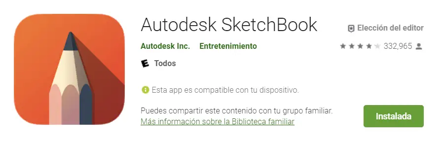 Instalar Autodesk SketchBook - Alternativa a Procreate en Android